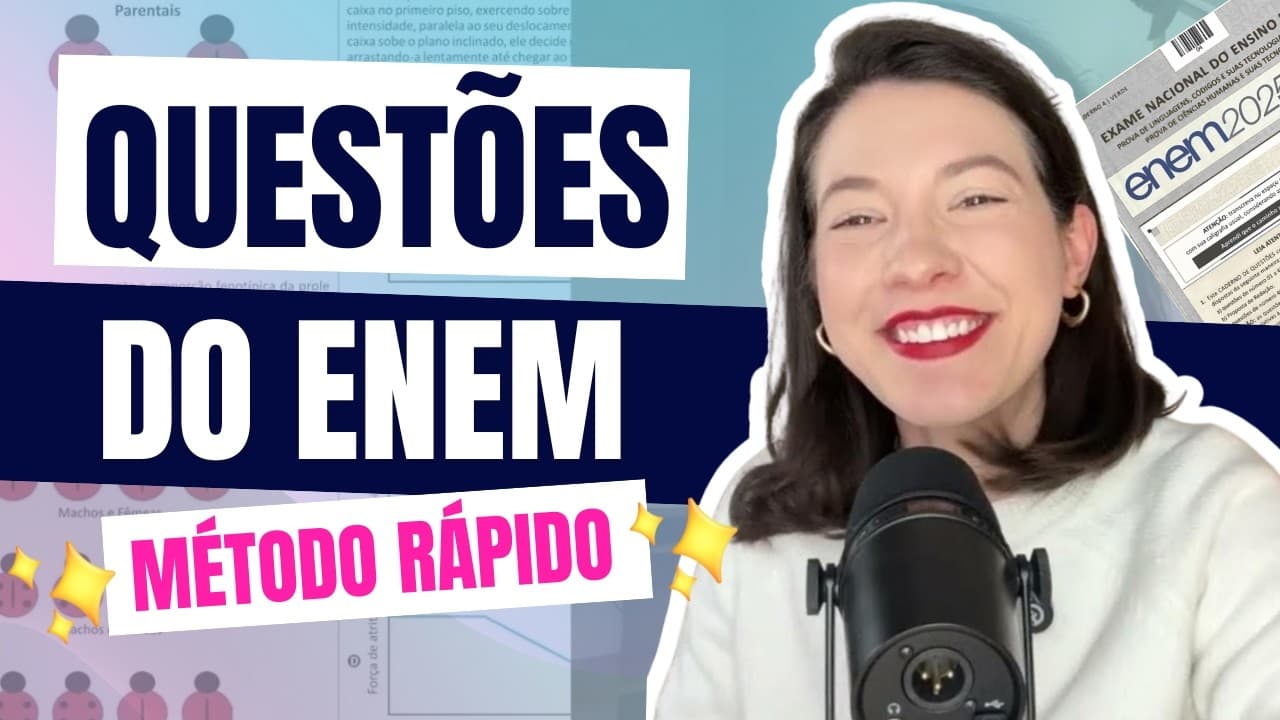 Thumbnail: Resolvendo questões do ENEM (MENOS DE 1 MINUTO)