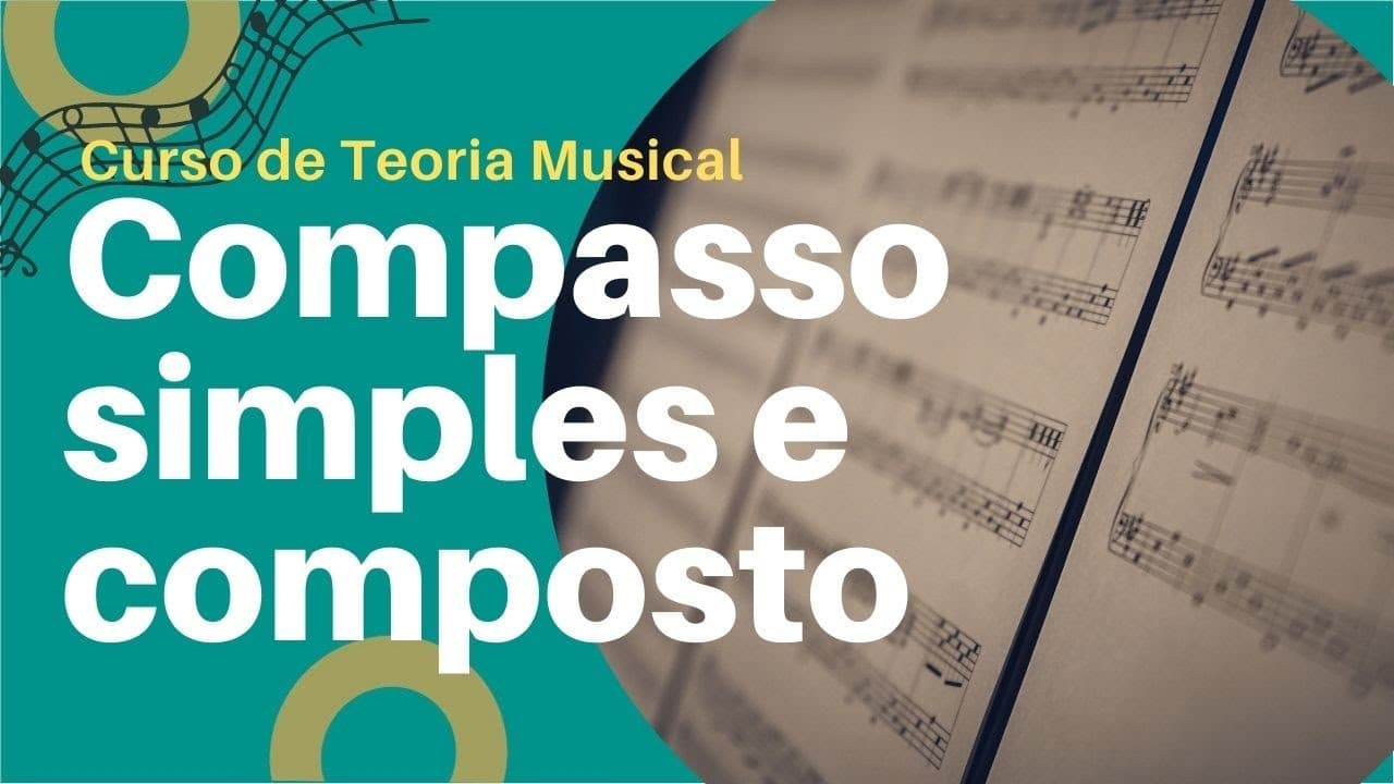 Thumbnail: Aula 10 - Compasso simples e compasso composto | Curso de Teoria Musical