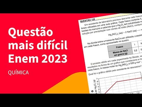 Thumbnail da aula: Entendendo uma questão de Química do ENEM 2023 | ProEnem