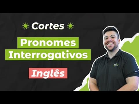 Thumbnail da aula: CORTES DOS AULÕES ENEM 2025: Pronomes Interrogativos | Inglês para o Enem | Renato Prates