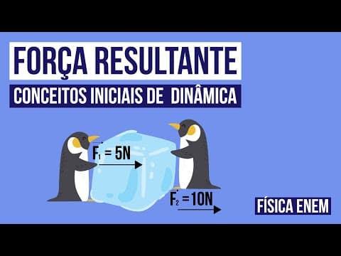 Thumbnail da aula: FORÇA RESULTANTE: conceitos iniciais de  Dinâmica | Fundamentos de Física para o Enem | Flaversson