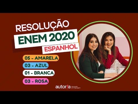 Thumbnail da aula: Enem 2020 - Autoria Linguagem - Questão 05  | Linguagens, prova amarela