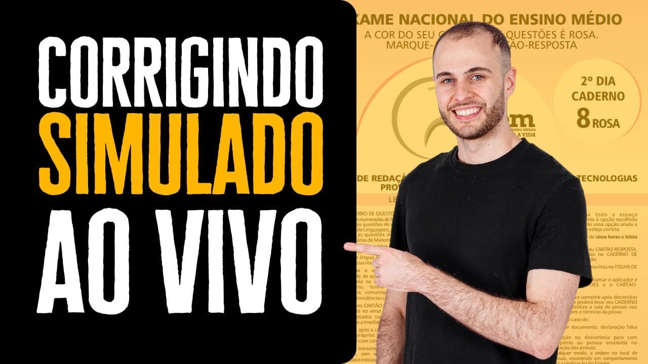 Thumbnail: Corrigindo Simulado ENEM 2011 AO VIVO!