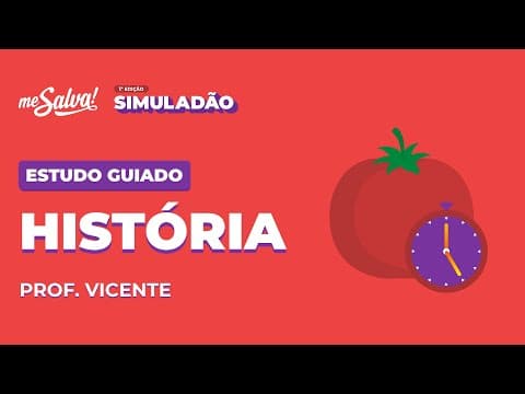 Thumbnail da aula: Estudo Guiado: História | SIMULADÃO ENEM 2021 | Me Salva! ENEM | #simuladaomesalva