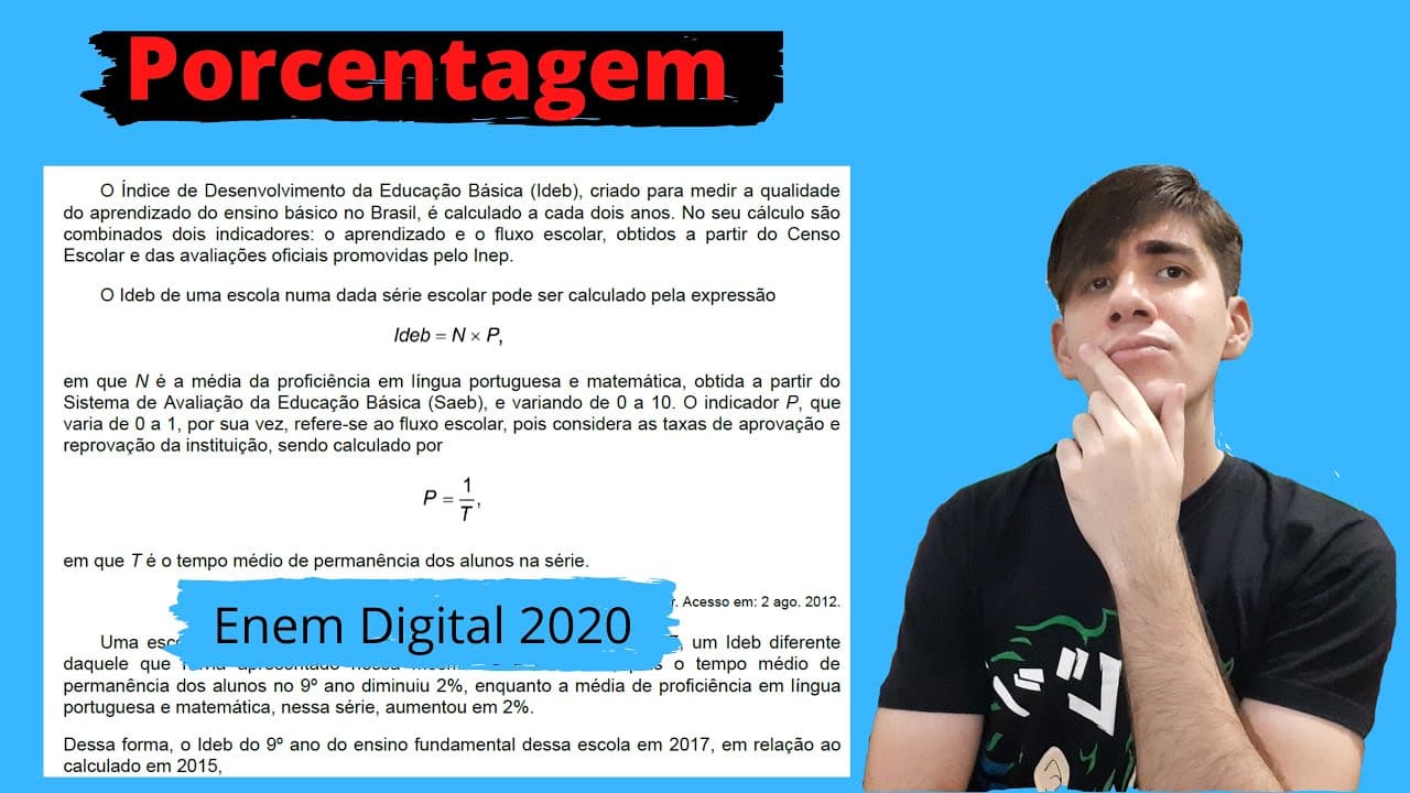Thumbnail: (Enem Digital 2020) 8 - O Índice de Desenvolvimento da Educação Básica (Ideb), criado para medir a..