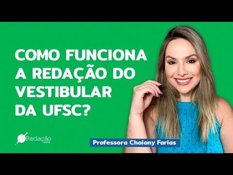 Thumbnail da aula: Como funciona a redação do vestibular UFSC | DICAS DE REDAÇÃO