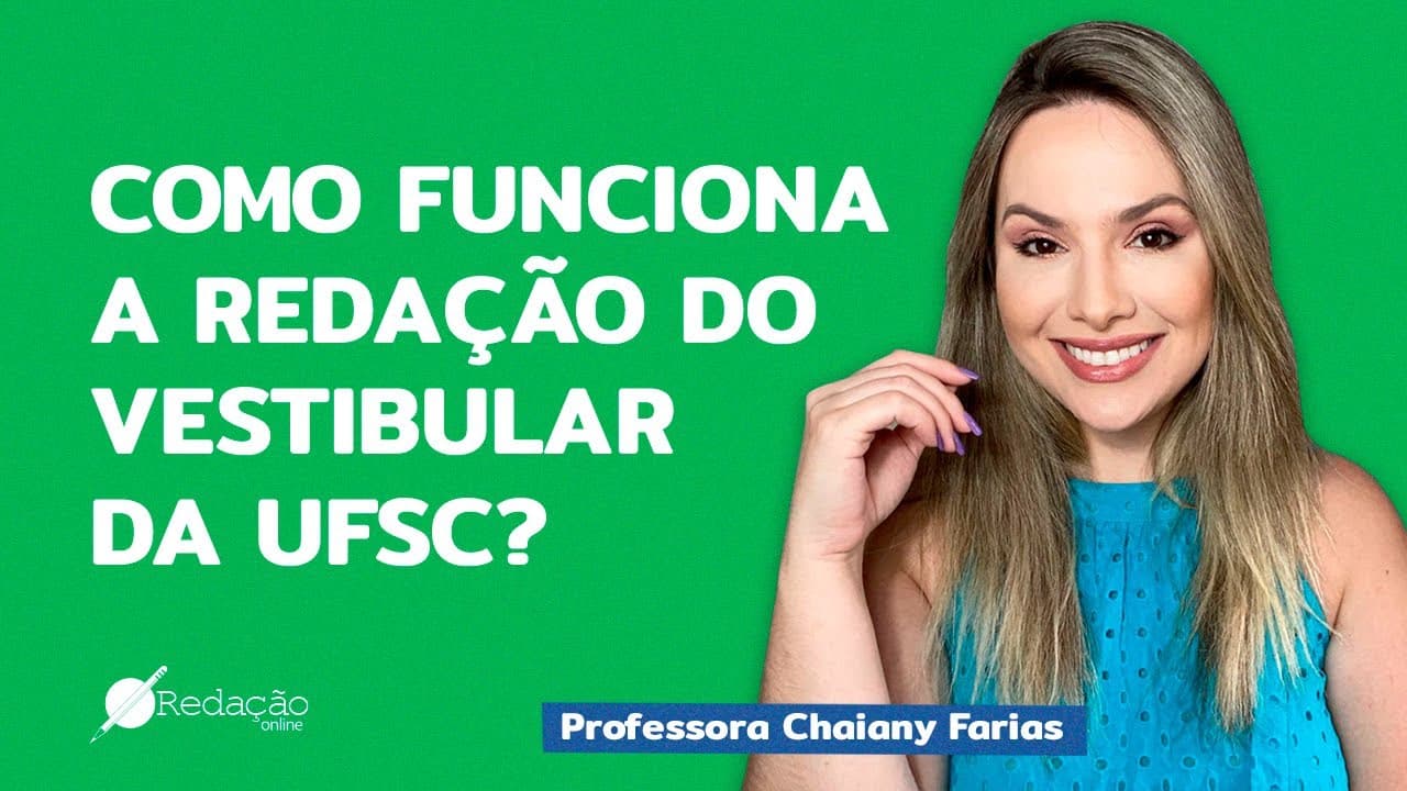 Thumbnail: Como funciona a redação do vestibular UFSC | DICAS DE REDAÇÃO