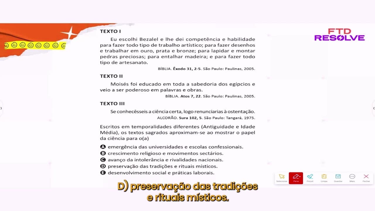 Thumbnail: Enem 2025 - Eu escolhi Bezalel e lhe dei competência