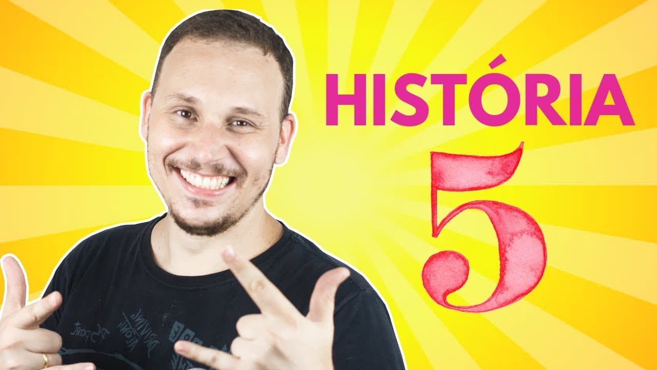 Thumbnail: 5 TEMAS DE HISTÓRIA MAIS COBRADOS NO ENEM.