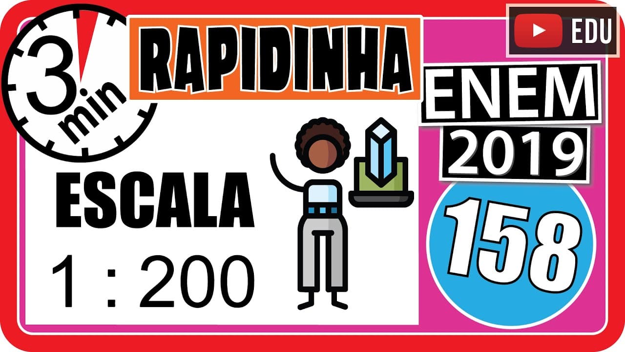 Thumbnail: 🏃[ENEM 2019] 158 📘 ESCALA Comum em lançamentos de empreendimentos imobiliários, as maquetes de