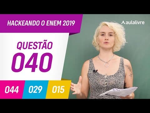 Thumbnail da aula: Enem 2019 | Português: Tecnologias da Informação | Questão 40 (branco)