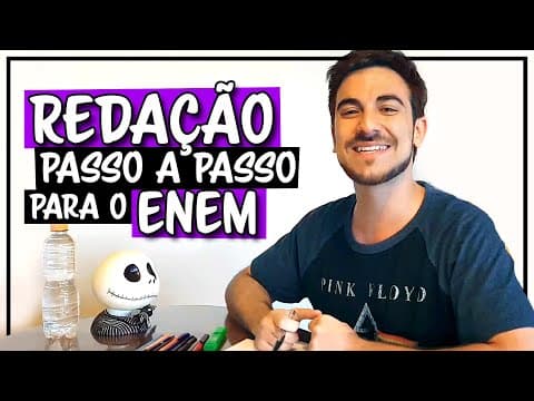 Thumbnail da aula: ESCREVENDO UMA REDAÇÃO DO ENEM PASSO A PASSO | Redação do Zero!!