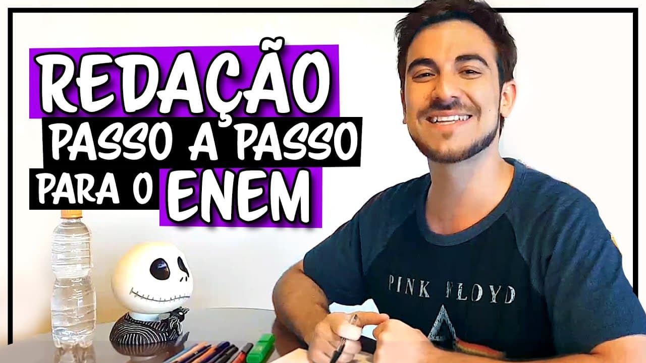 Thumbnail: ESCREVENDO UMA REDAÇÃO DO ENEM PASSO A PASSO | Redação do Zero!!