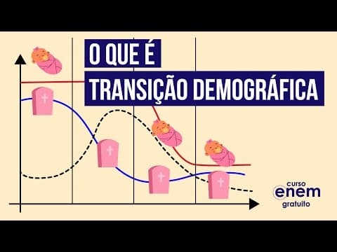 Thumbnail da aula: TRANSIÇÃO DEMOGRÁFICA: o que é, gráficos e fases | Geografia para o Enem | Raphael Carrieri de Souza