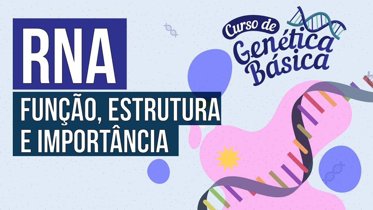Thumbnail: RNA: função, estrutura e importância | Curso de Genética Básica | Biologia Enem | Cláudia Aguiar