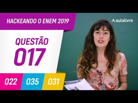 Thumbnail da aula: Enem 2019 | Português: Distúrbios alimentares | Questão 17 (branco)