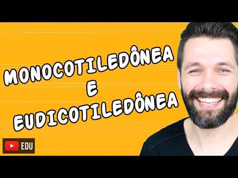Thumbnail da aula: MONOCOTILEDÔNEAS E EUDICOTILEDÔNEAS - Angiospermas | Biologia com Samuel Cunha