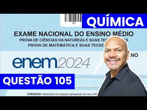 Thumbnail da aula: Enem 2024 - Resolução de Química - A ação de fatores abióticos aliada à biodeterioração