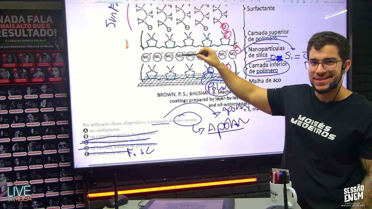 Thumbnail: Q-124-O DESPEJO ACIDENTAL DE ÓLEO NOS OCEANOS  - PROVA VERDE - 2o DIA ENEM 2025 - PROF MOISÉS MEDEIR