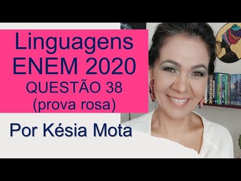 Thumbnail da aula: QUESTÃO 38 do ENEM 2020 (prova rosa)