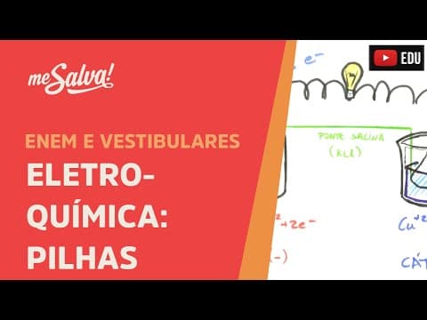 Thumbnail da aula: Me Salva! ELQ02 - Eletroquímica - Pilhas: Teoria