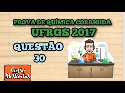 Thumbnail da aula: Questão 30 de 2017 prova de química UFRGS - O gálio Ga é um metal com baixíssimo ponto