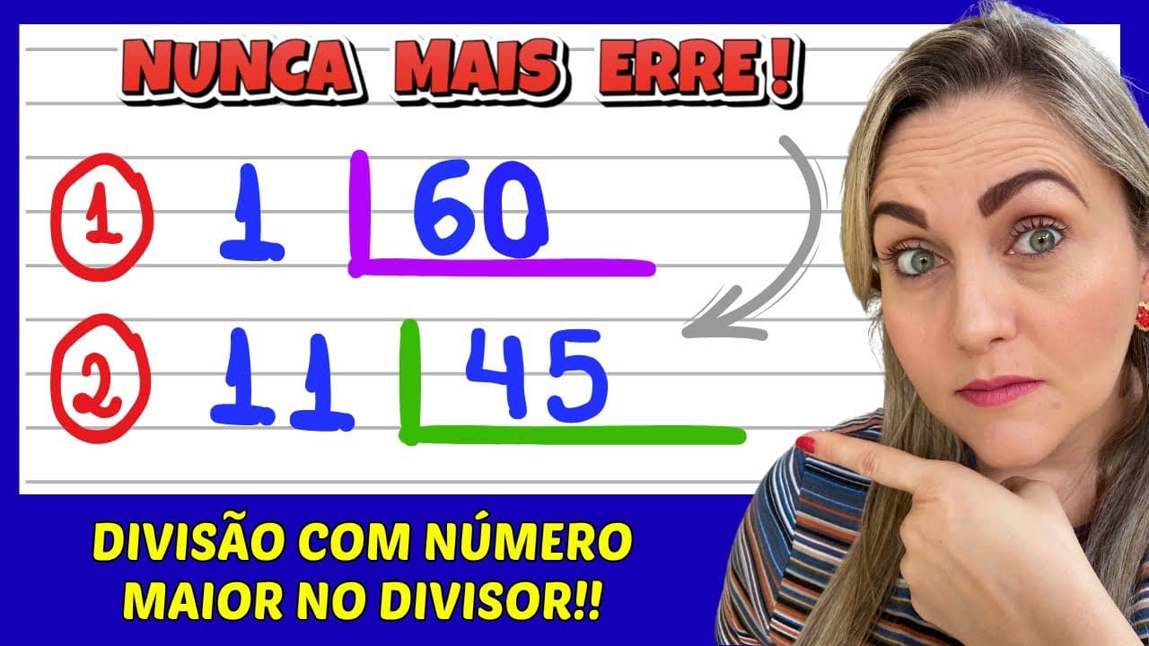 Thumbnail: NUNCA MAIS ERRE UMA DIVISÃO. APRENDA COMO FAZER DIVISÃO AGORA!!! EXPLICAÇÃO DO CONTEÚDO! 📚🚀