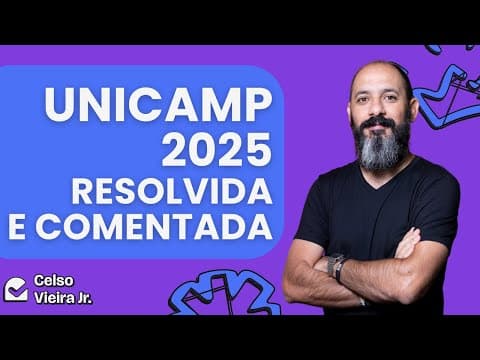 Thumbnail da aula: UNICAMP 2025 – Resolução completa das questões de inglês