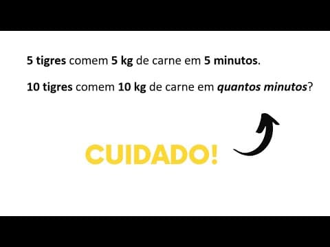 Thumbnail da aula: 98% dos alunos erram! Desafio de Razão e Proporção