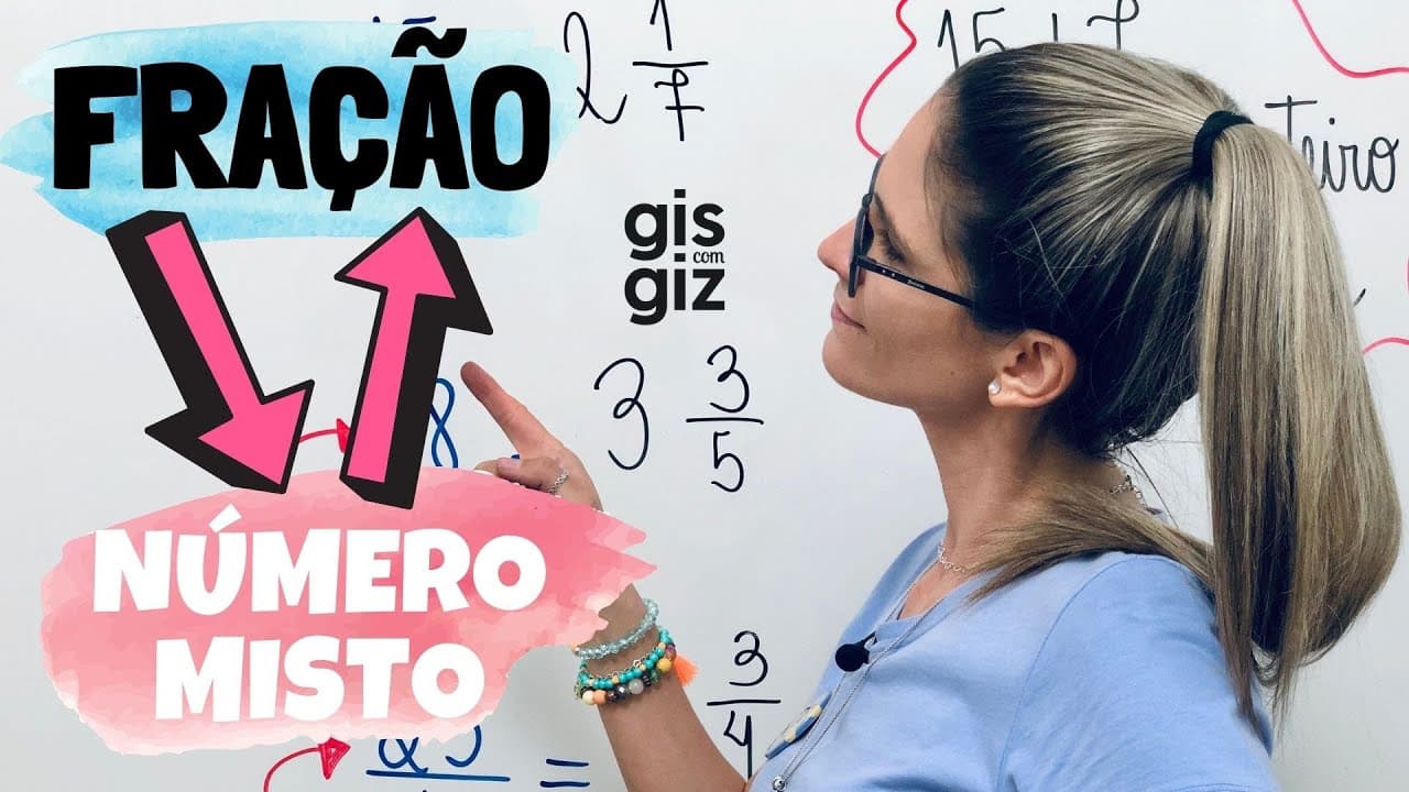 Thumbnail: FRAÇÃO MISTA | COMO TRANSFORMAR FRAÇÃO EM NÚMERO MISTO e NÚMERO MISTO em FRAÇÃO |