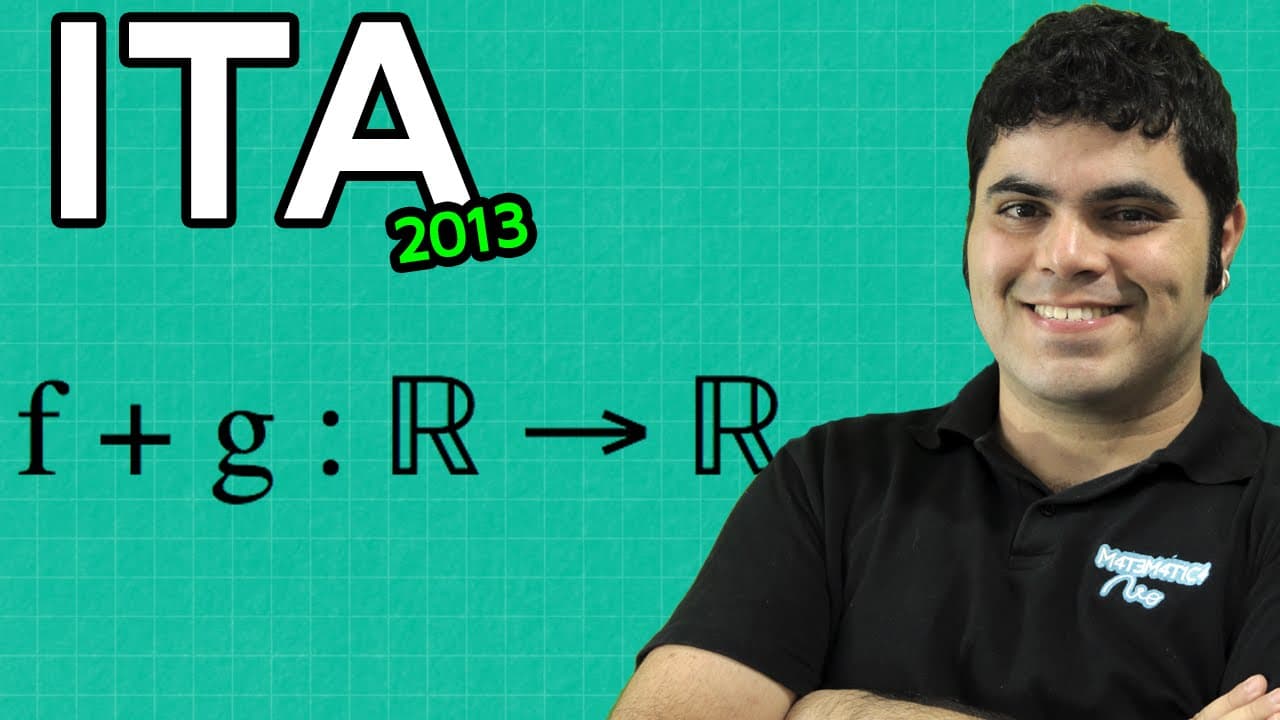 Thumbnail: Questão ITA 2013 Matemática - Função Injetora e Sobrejetora