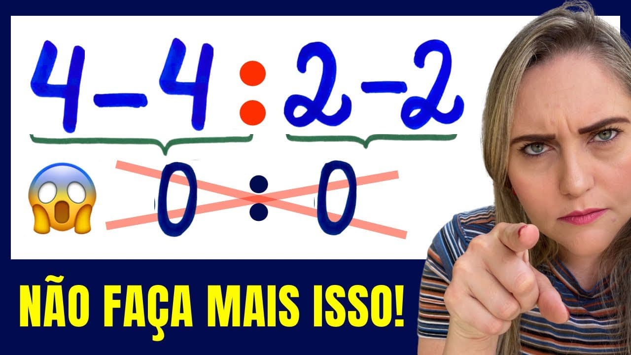 Thumbnail: 🤯VOCÊ ESTÁ FAZENDO ERRADO !!! Matemática básica todo dia.📚🚀