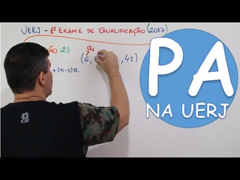 Thumbnail da aula: P.A. PROGRESSÃO ARITMÉTICA NA UERJ