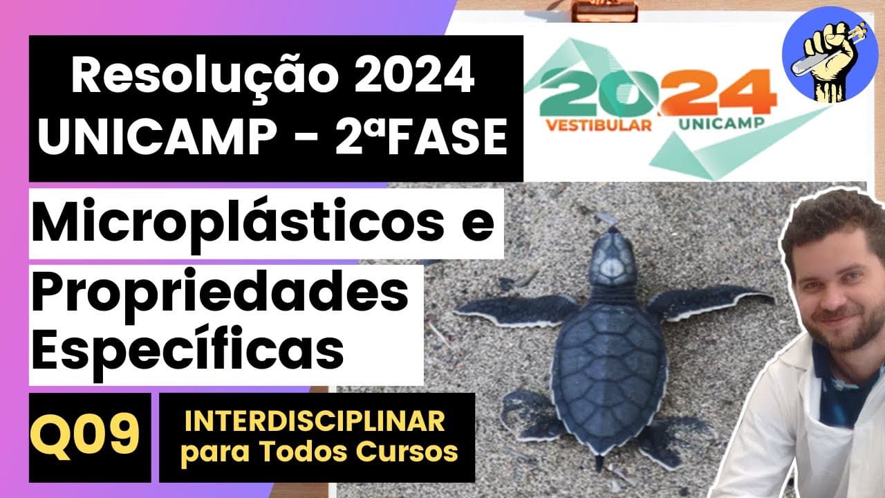 Thumbnail: ✏️UNICAMP 2024 | Os microplásticos têm grande potencial para alterar a biota e o ecossistema do