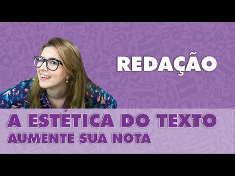 Thumbnail da aula: Prof. Pamba: Estética do texto - Redação #2