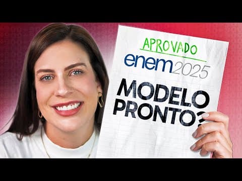 Thumbnail da aula: MELHOR MODELO de REDAÇÃO para o ENEM 2025