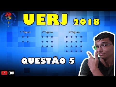 Thumbnail da aula: UERJ 2018-1°EQ-QUESTÃO 5-Segundo historiadores da matemática, a análise de padrões como os i