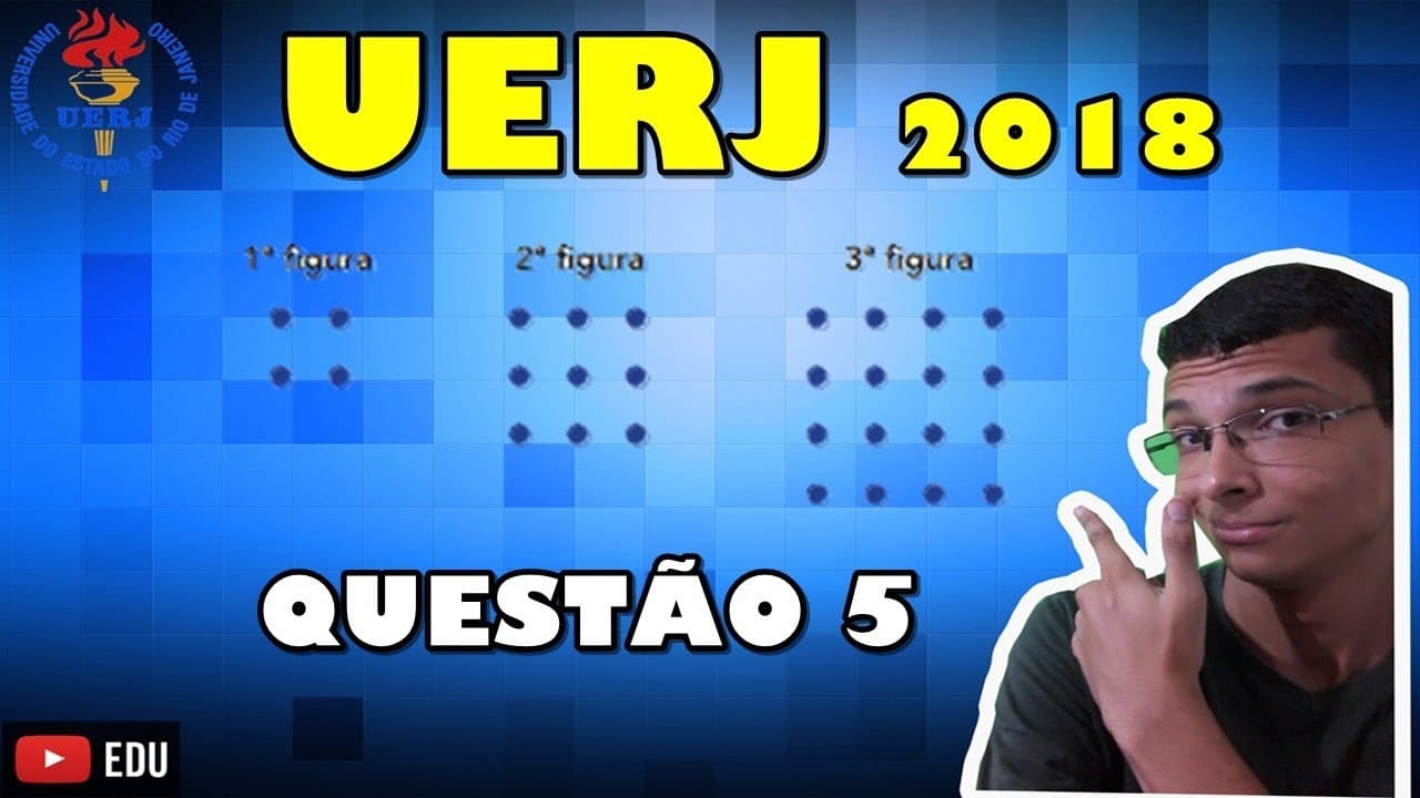 Thumbnail: UERJ 2018-1°EQ-QUESTÃO 5-Segundo historiadores da matemática, a análise de padrões como os i