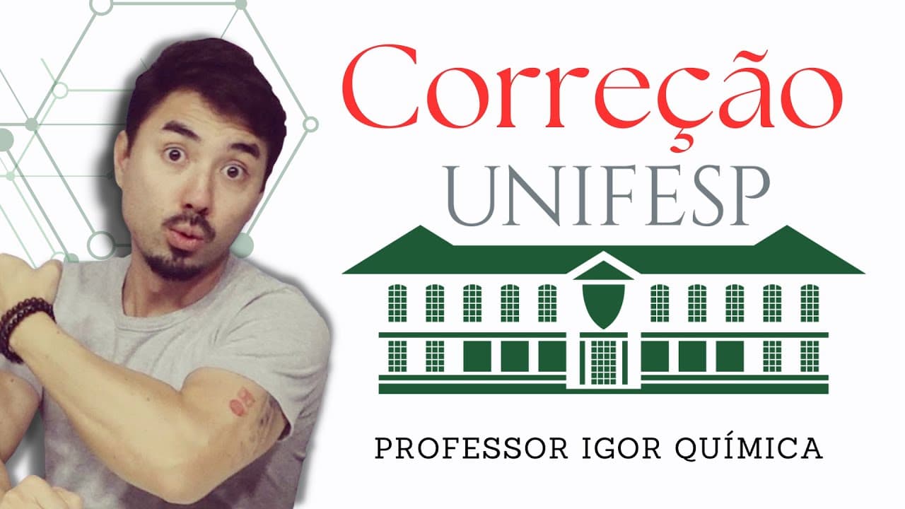 Thumbnail: UNIFESP 2025 | CORREÇÃO| Química