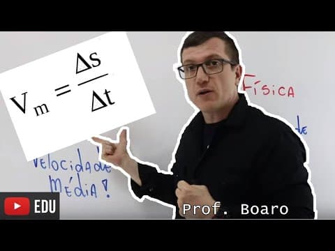 Thumbnail da aula: VELOCIDADE MÉDIA   CINEMÁTICA AULA 2    RESOLUÇÃO DE EXERCÍCIOS   PARTE 1