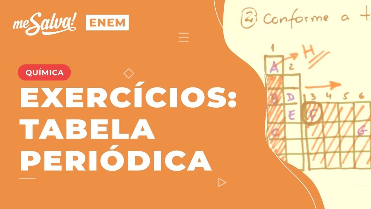 Thumbnail: Exercícios de Tabela Periódica Aula 4 - TPE04