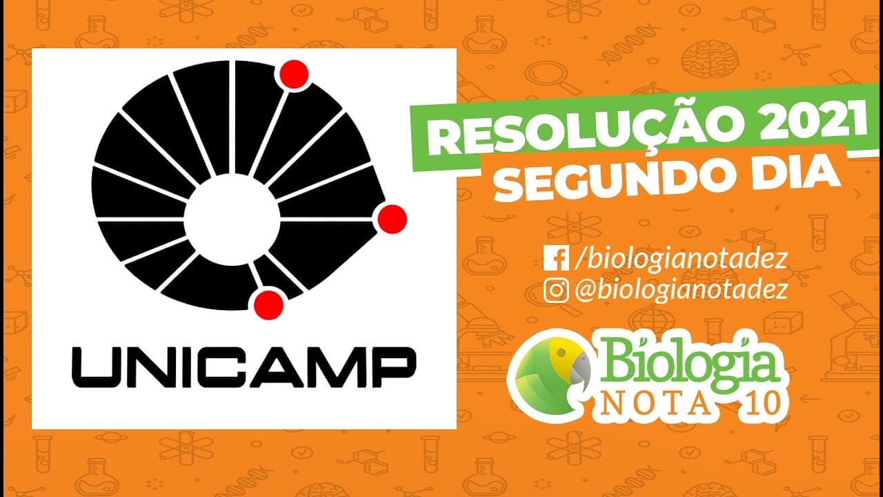 Thumbnail: Resolução UNICAMP 2021 - Segundo Dia | Biologia Nota 10