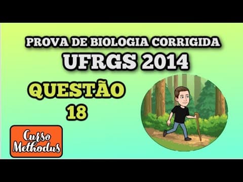 Thumbnail da aula: 18 de 2014 prova de biologia UFRGS  - O heredograma abaixo se refere à herança da calvície