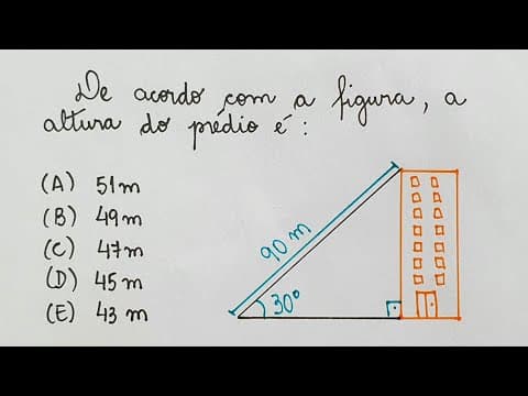 Thumbnail da aula: RAZÕES TRIGONOMÉTRICAS - ALTURA DO PRÉDIO - TRIGONOMETRIA @professoraangelamatematica
