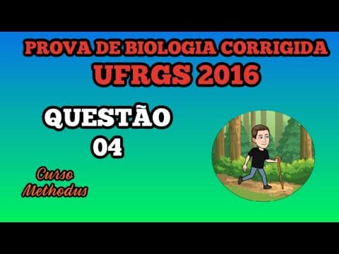 Thumbnail da aula: 04 de 2016 da prova de biologia da UFRGS - Os diagramas abaixo se referem a células em diferentes