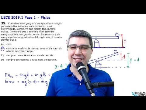 Thumbnail da aula: Correção/Resolução/Comentário Vestibular UECE 2019.1 F1 Q39