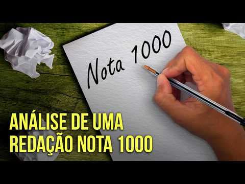Thumbnail da aula: Como é uma redação nota 1000 no Enem? | Confira uma análise completa