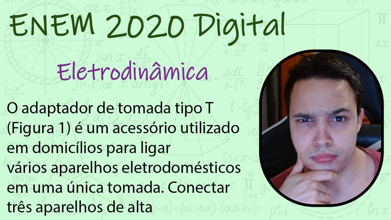 Thumbnail: ENEM Digital 2020 - O adaptador de tomada tipo T (Figura 1) é um acessório utilizado em domicílios