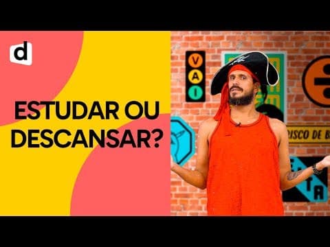 Thumbnail da aula: VOCÊ DEVE ESTUDAR NO CARNAVAL? | PLANTÃO DESCOMPLICA
