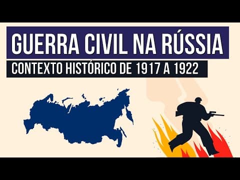 Thumbnail da aula: GUERRA CIVIL NA RÚSSIA: contexto histórico de 1917 a 1922 | História para o Enem | Mariane Martins